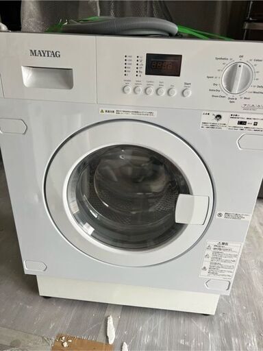 【引き取りまたは自社便】ビルトインドラム式洗濯乾燥機 MAYTAG MWI74140JA 18年製 洗濯7kg/乾燥4kg