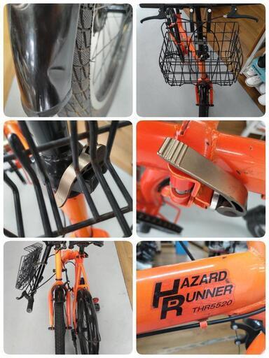 J047 災害時仕様 折り畳み自転車 HAZARD RUNNER 20インチ 折りカゴ付