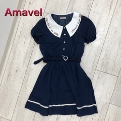 【Amavel】アマベル　F  ネイビーワンピース