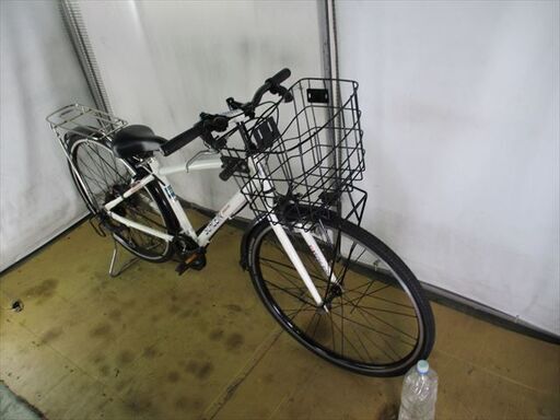 B967☆10800円☆整備済み 中古子供自転車 BS シュライン ホワイト 7段【