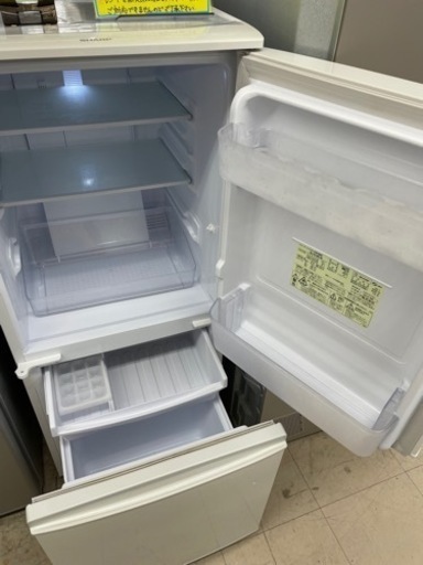★347 SHARP シャープ 2ドア冷蔵庫 137L 2015年製 清掃済み【リサイクルマート鹿児島宇宿店】