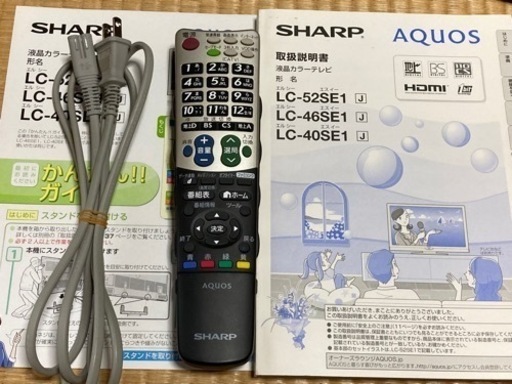 美品　2011年製　シャープ　テレビ　SHARP LED AQUOS LC-40SE1 40型