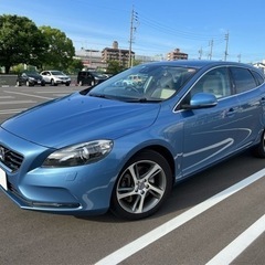 VOLVO V40 D4モンメタム 軽油車 車検R5/7 ブルー 水色