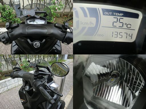 ★普通免許仕様トリシティ125 ワイドトレッド 1.3万km台 LED 社外ミラー スマホホルダー★東京/大田区【下取OK】 ☆普通免許仕様トリシティ125 ワイドトレッド 1.3万km台 LED 社外