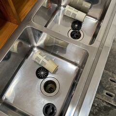 【急募・格安】業務用２層シンク　中古　厨房　キッチン　二層シンク