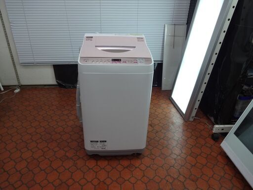 ID 021082　洗濯機　シャープ　5.5K　２０１６年製　ES-TX5A-P