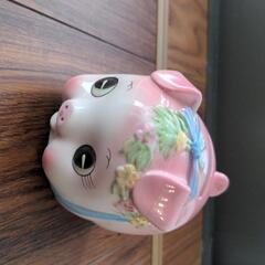 豚さん　貯金箱　レトロ