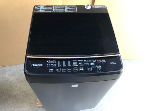 Hisense/ハイセンス  簡易乾燥機能付全自動洗濯機 5.5kg [HW-G55E5KK] 2018年製 J05025