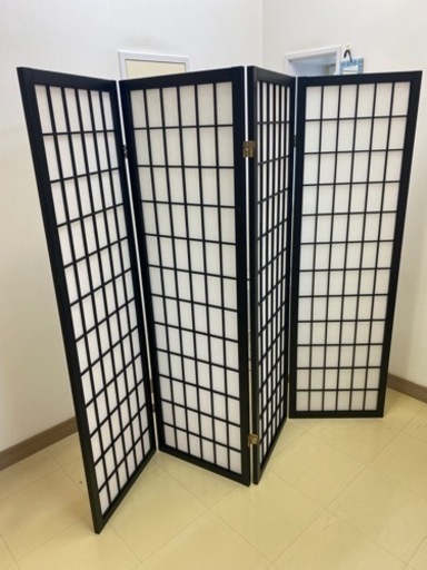 衝立 ついたて 障子4連スクリーン