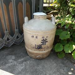 陶器の酒樽  蓋付き  アンティーク