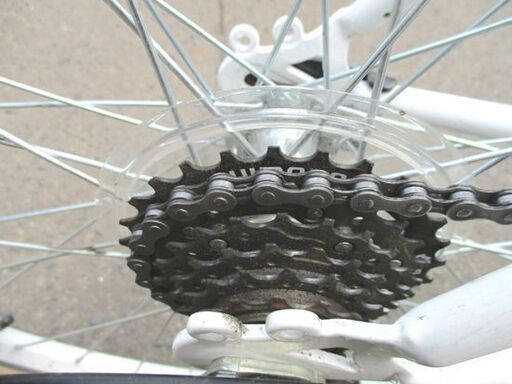 グラフィス 自転車 26インチ 6段変速 クロスバイク GRAPHIS ホワイト 