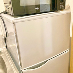 【ネット決済】シャープ冷蔵庫&ハイアール電子レンジ　２０１９年製...