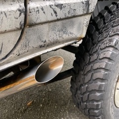 ジムニー JA11 サイド出しマフラー　シングルstyle