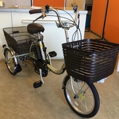 ＜新品同様・超美品車！＞◉試し乗り程度・パナソニック・ビビライフ・電動三輪車・21年9月購入・16ah・BE−ELR833T・シルバー・屋内保管品