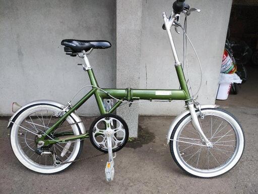 取引決定しました！防犯登録料込み！札幌市内配達無料。中古ブリジストン折りたたみ自転車　スニーカーライト！18インチ。