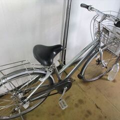 B976　限定特価　整備済み★ブリヂストン　アルベルトロイヤル　シルバー★ 中古自転車 【26インチ 】