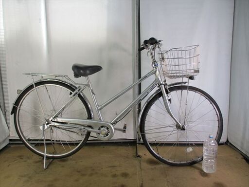 B977限定特価　整備済み★ブリヂストン　シングルスター　シルバー　5段変速★ 中古自転車 【27インチ 】