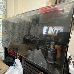 4面黒アクリル水槽　90cm×45cm×45cm（明日にはお譲りする方決めます。）