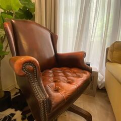 ヴィンテージレザーチェア1！人掛け椅子！