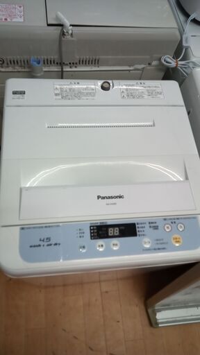 G5521　分解清掃済み　洗濯機　Panasonic　NA-F45B5　4.5kg　2013年製　操作盤ワキひび割れ有り(使用上問題無し)　安心の３か月保証　カード利用可能　洗濯機　生活家電　プラクラ南9条店