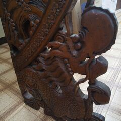 持帰り家具3割引  四連衝立 中国風  19-3052 高く買取るゾウ八幡西店