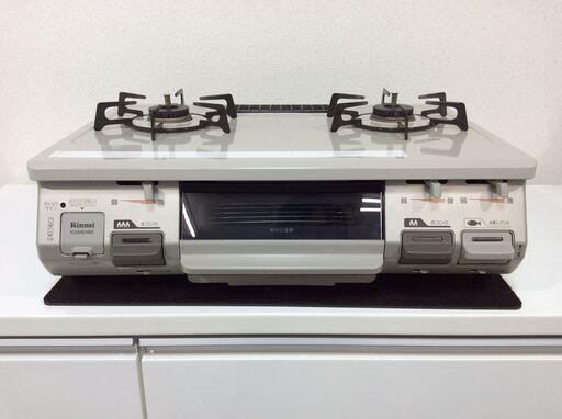 （6/5受渡済）YJT4553【RINNAI/リンナイ ガスコンロ 都市ガス】美品 2016年製 RT64JH-L 家電 キッチン レンジ ガステーブル 左側強火 ホーロー