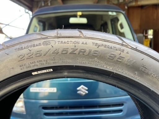 工賃込み価格！新品4本セット！225/45ZR18ナンカンNS-2R 走行会