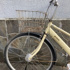 白い自転車