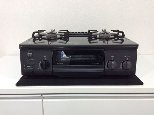 （6/15受渡済）YJT4555【Paloma/パロマ ガスコンロ LPガス】極美品 2020年製 IC-S37-R 家電 キッチン レンジ ガステーブル 右側強火 ホーロー