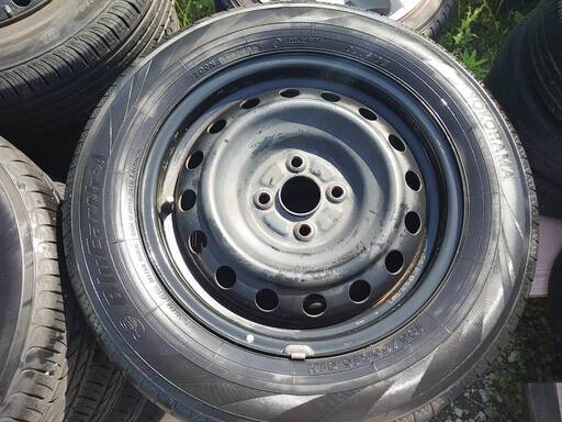 注文 カローラフィールダー ノーマルタイヤ鉄ホイールセット 195/65R15 