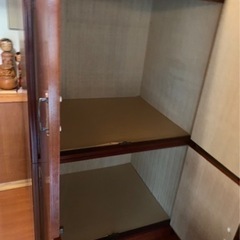 【ネット決済】収納棚  衣装棚 木製 USED