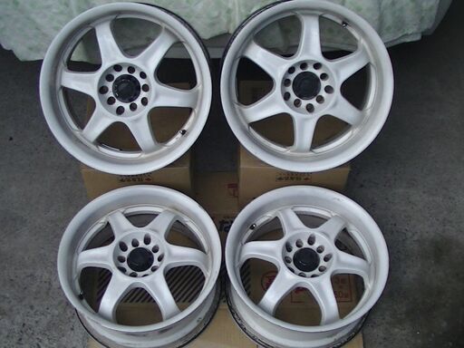 宮城県 キッズレーシングⅣ 16インチ 7j 5穴マルチ +38 4本 中古