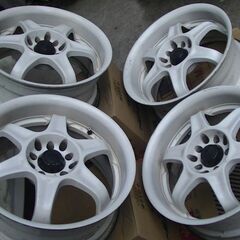 宮城県 キッズレーシングⅣ 16インチ 7j 5穴マルチ +38 4本 中古