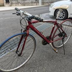 クロスバイク あさひ プレスポ ワインレッド 25c 460mm 3✕8速 狭山市