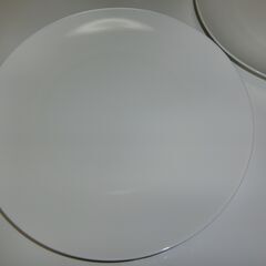 0円：ニトリで購入の大皿 プレート 2枚 中古 直径約30.2センチ