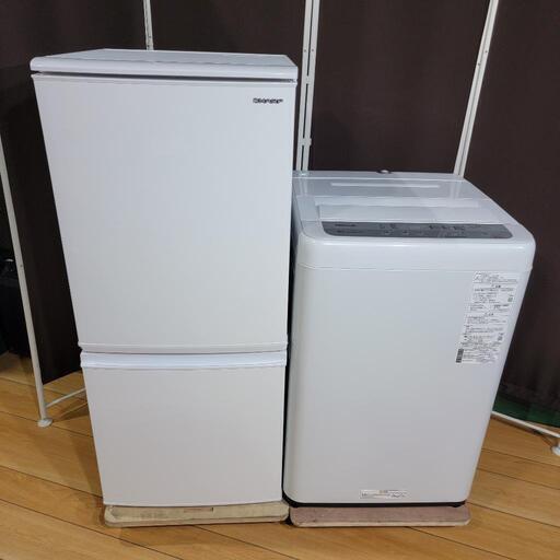 ‍♂️ymh64売約済み❌関西エリア無料配送⭕高年式2019年製！SHARP✕Panasonic 家電セット 冷蔵庫 洗濯機
