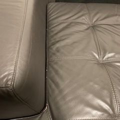 本革L型カウチソファ