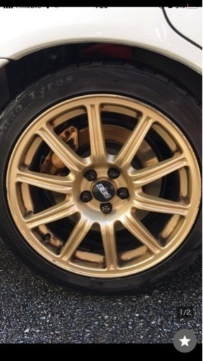 WRXSTi純正オプションBBSホイール4本 （インプレッサ (GRB)WRX