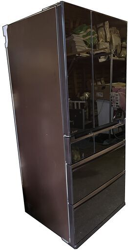 【成約済】$　三菱　ノンフロン冷凍冷蔵庫　6ドア　クリスタルブラウン　705L　MR-WX71Y-BR　80cm幅