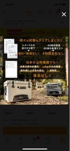 新品未使用　ハードクーラーボックス クーラーBOX 18.9L  BBQ バーベキュー