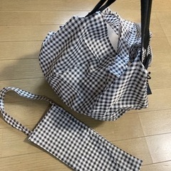 たたみ方簡単ビッグエコバッグ　 鎌倉スワニー仕様　傘袋(おまけ)...