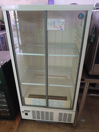 中古　ビール冷蔵ショーケース　スライドドア