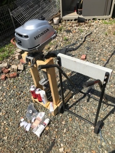 車のパーツ ボートエース250 ホンダ船外機セット