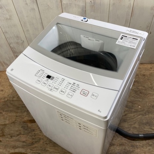 6/4 終【高年式】2021年製 NITORI 全自動洗濯機 NTR60 ホワイト 6.0kg 洗濯機 ニトリ 菊倉KK