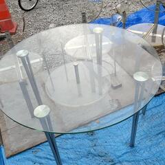 ガラステーブル ·チェア4脚セット