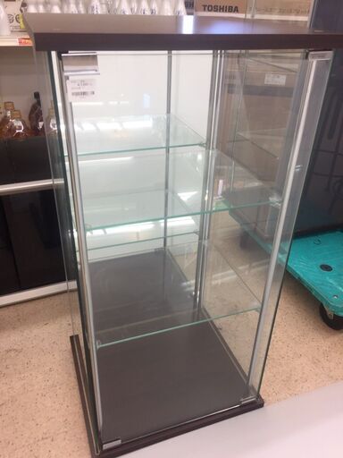 ※販売済【135】3段コレクションボード ガラス収納