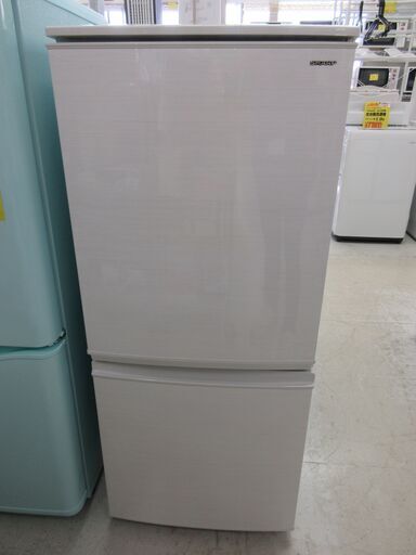 ＳHARP 2ドア冷蔵庫 自動霜取り 137L 2018年製 SJ-D140-W