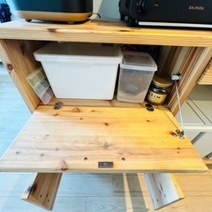 決まりました/杉無垢材キッチンカウンター