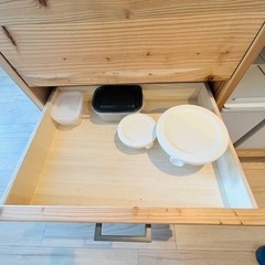 決まりました/杉無垢材キッチンカウンター