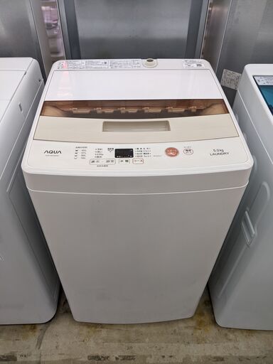 AQUA 5㎏洗濯機 2017 AQW-BK50E アクア No2755